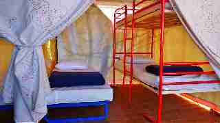 Camping La Romiguiere : Bengali Chambre 3 lits