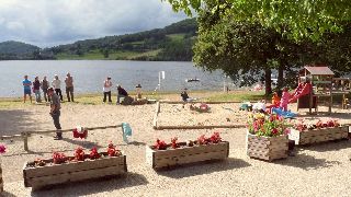 Camping La Romiguiere : Au bord du lac