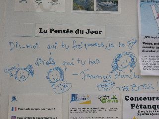 Camping La Romiguiere : 2019 07 12 La Pensée du Jour